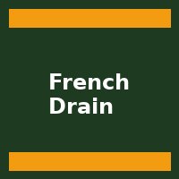 French drain installation