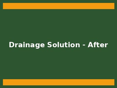 Yard drainage solution - after